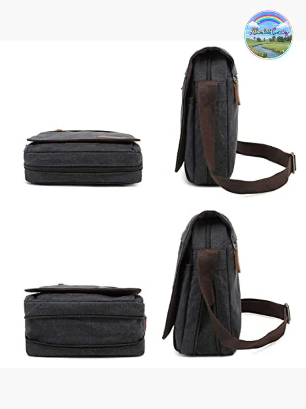 Canvas Messenger Crossbody Bag Shoulder Bag Retro